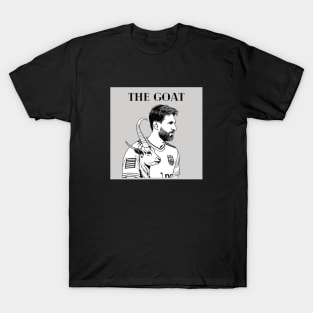 Lionel Messi The Goat Futbol Soccer Art Gift T-Shirt